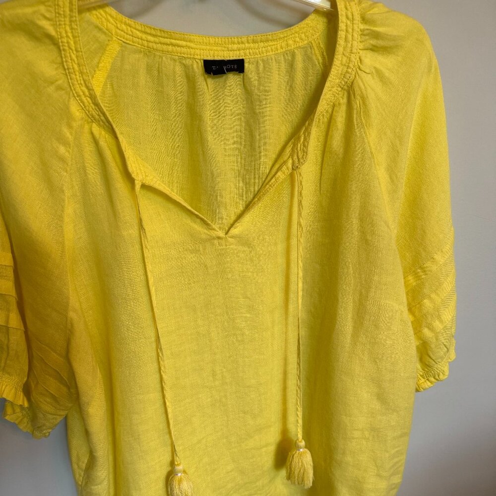 Womens Talbots brand linen blouse
